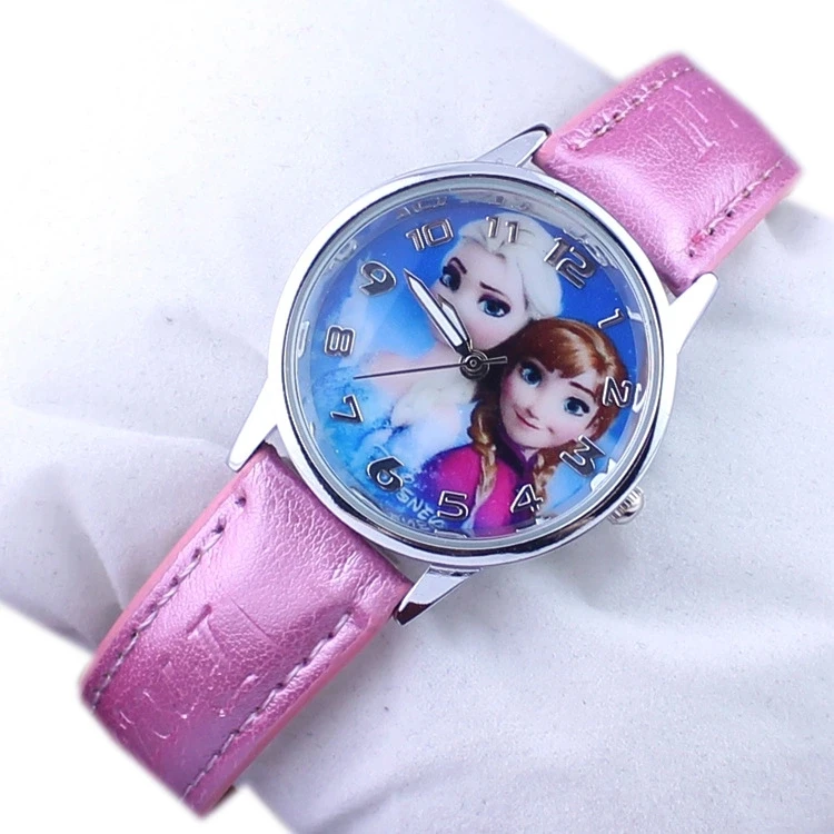 Новая ледяная и Снежная принцесса Аиша анна принцесса дети мультфильм студенческая девушка пояс модные кварцевые часы