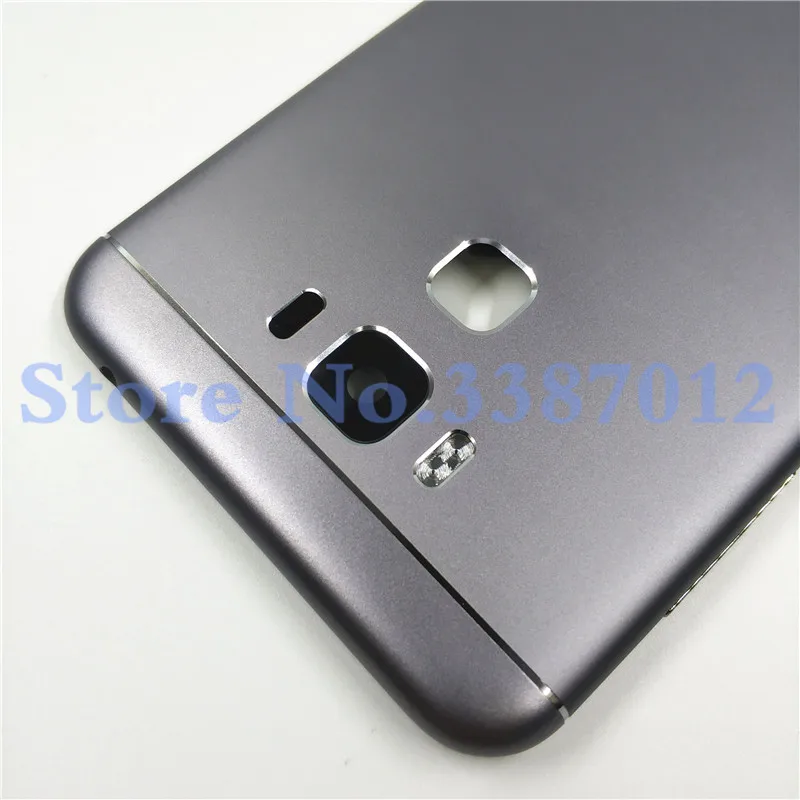 Металлический чехол для батареи, задняя крышка для Asus Zenfone 3 Max ZC553KL, задняя дверь, запасная часть с объективом камеры