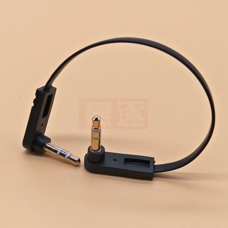 Ultra Short 3.5mm Double Elbow AUX Audio Cable (10cm) for Vehicle Description Image.This Product Can Be Found With The Tag Names 3section double elbow aux audio cable, Computer Cables Connecting, Computer Peripherals, PC Hardware Cables Adapters