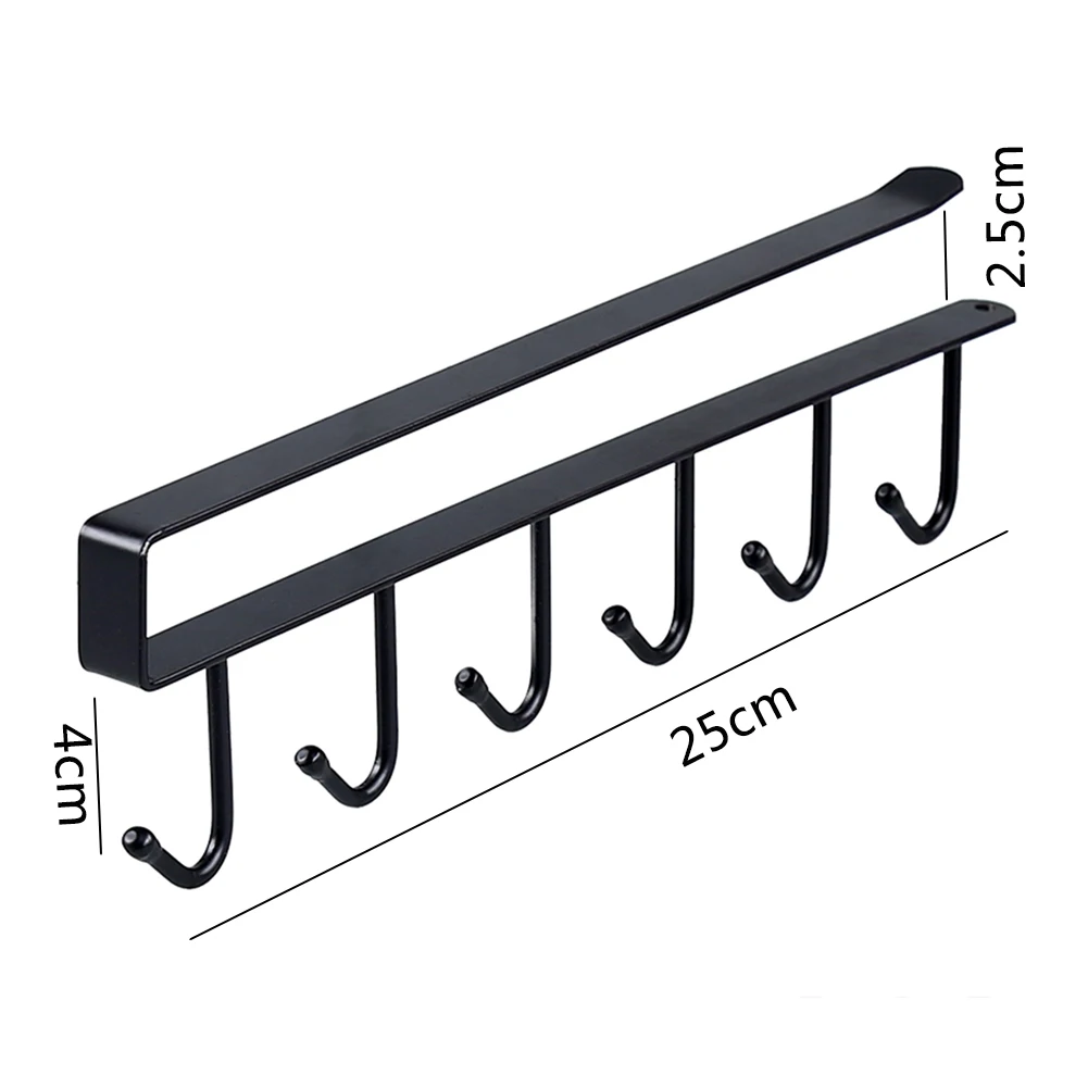Многофункциональный Matel крючок держатель кружки для шкафа полка для кружки Крючки вешалка для кофе держатель для кружек для кухонных