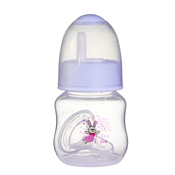 60ml noworodek noworodek karmienie sutek butelka PP smoczek mleko podawanie wody kreskówka mini butelka dla dziecka tanie i dobre opinie W wieku 0-6m 60 ml CN (pochodzenie) Powolny Przepływ Jednokrotnie załadowane Bez lateksu Bez BPA Butelka dla niemowląt