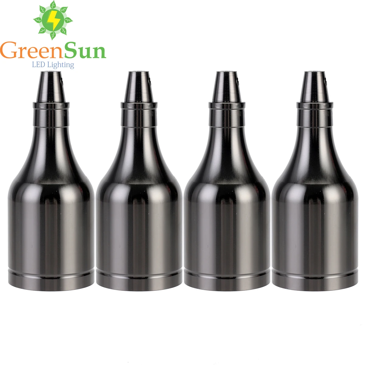 GreenSun 4 шт. жемчуг черный E27/E26 Потолочный подвесной светильник Медь держатель