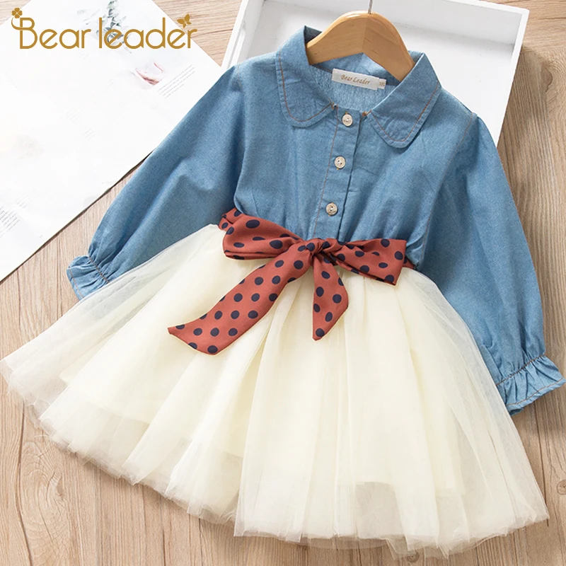 Bear leader/платье для девочек; коллекция года; Повседневное платье для девочек; одежда для детей; бальное платье в горошек; детская одежда; платья для девочек; платье принцессы