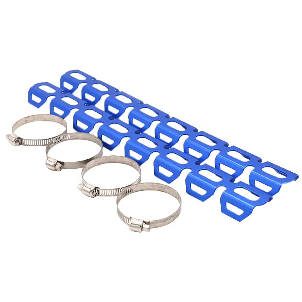  4 Colors Heat Shield Motorcycle Exhaust Muffler Pipe Leg Protector with 4 Clamps for BMW R1200GS Universal