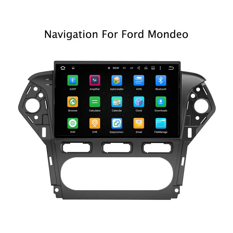 Excellent 10.1"4G RAM 32G ROM Octa Core Android 9.0 Car GPS Navigation For Ford Mondeo 2011 2012 2013 Car Radio Stereo,Top Car Accessories 4