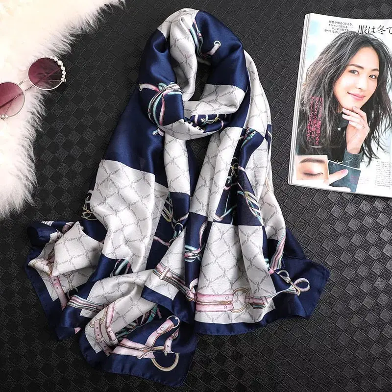 fashion spring summer women scarf silk scarves classic female shawl Foulard ladies Beach cover-ups wrap bandanna muffler pareo