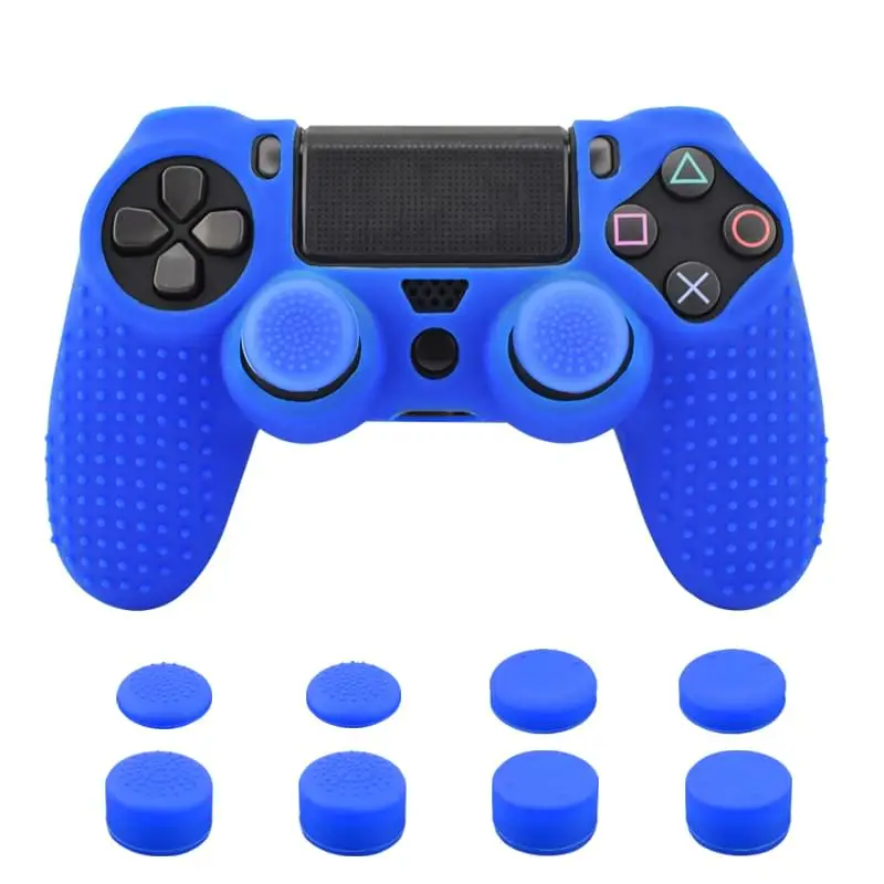 Чехол для контроллера PS4 Sony PlayStation Dualshock 4 Slim Pro и Stick Grip 11 в 1 силиконовый