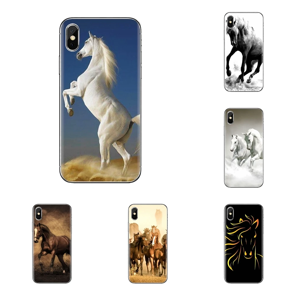 Soft Cases For Xiaomi Mi3 Samsung A10 A30 A40 A50 A60 A70 Galaxy S2 Note 2 Grand Core Prime Wild horses Running at sunset Poster |