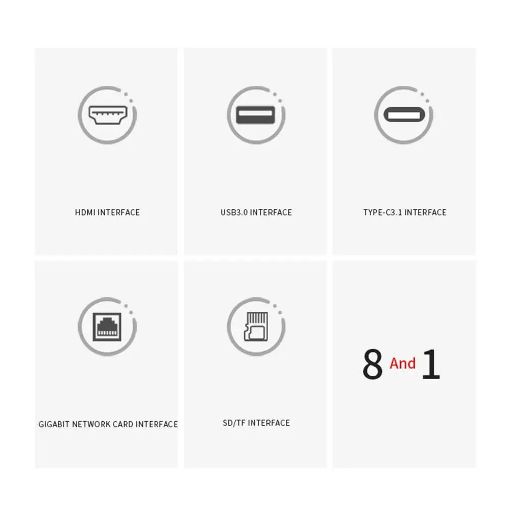 USB C концентратор адаптер док-станция с гигабитным Ethernet 3 порта USB 3,0 SD Micro Card Reader 4K Dual type C концентратор Thunderbolt# Y2