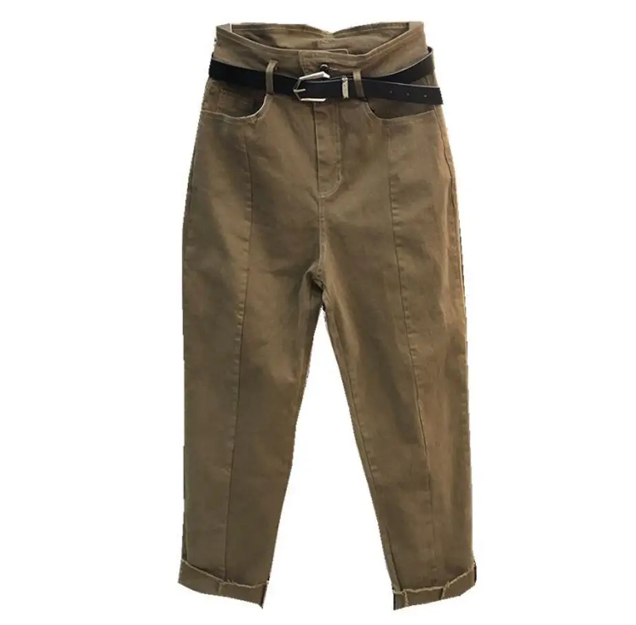 Большие размеры, M-4XL, женские брюки, новинка, осень, весна, свободные, повседневные штаны, женские, высокая талия, брюки от Harlan, r2142