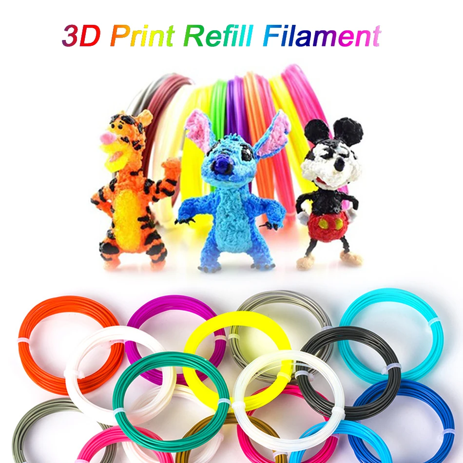 

ENOTEPAD PLA Refill Filament 3D Pen Refills Filament 1.75 mm 5meters per pack for 3D Pen testing Preferential packaging gadget