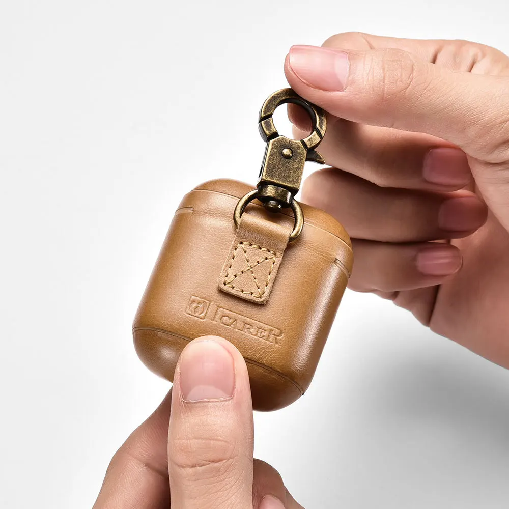 ICARER для Apple Airpods защитный чехол наушников с кольцевой пряжкой|Наушники и