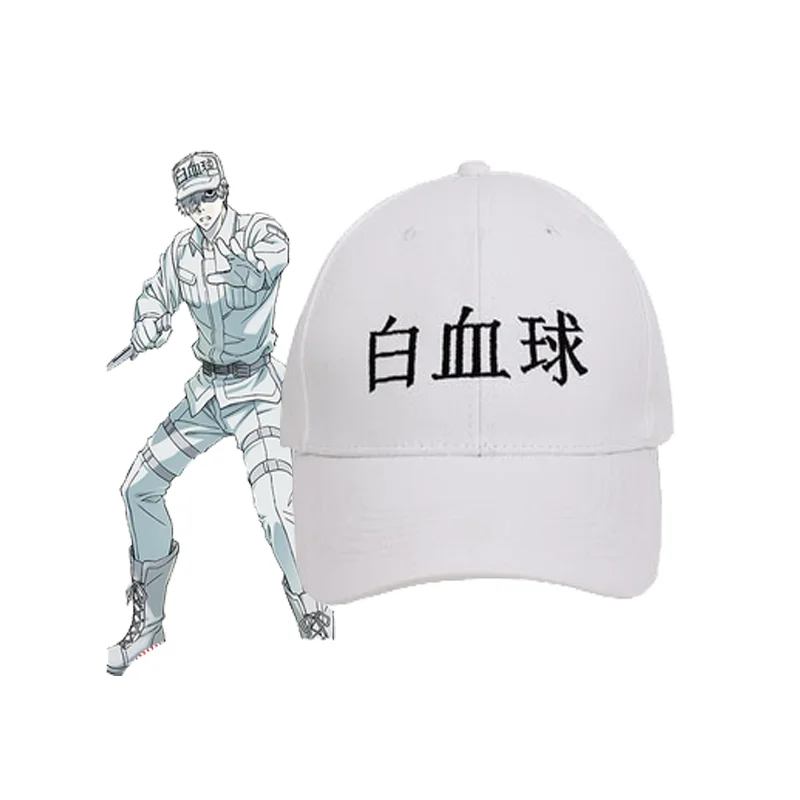 

Cells at Work! Platelet Neutrophil（White blood cell）Killer T Cell Cap Hat Anime Cosplay Accessories