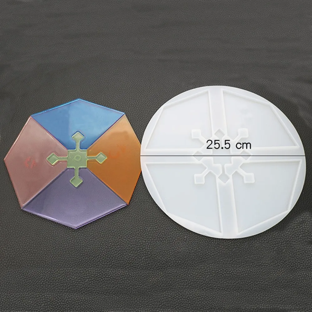 A 25.5CM DIY силиконовые формы нерегулярные Многоразовые прозрачные поднос для изготовления ювелирных изделий подставки декоративные ремесленные украшения кухонные аксессуары - Цвет: A 25.5CM