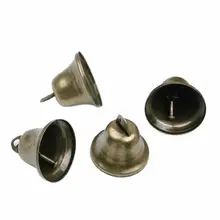 Gran oferta 10 Uds 38mm/1,5 pulgadas cascabeles de bronce Vintage para entrenamiento de orinal de perro, haciendo campanas de viento instrumento Musical Equipme