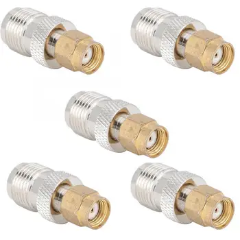 

speaker cable connector 5 Pcs Coaxial Adapter Nickel Plated Brass Contact SMA Male to TNC Female Connector speaker terminal
