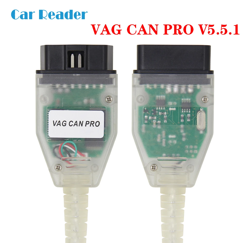 VCP VAG CAN PRO V5.5.1 OBD2 Диагностический с FTDI FT245RL чип с ключом USB кабель Поддержка Can Bus UDS K Line работает для AUDI/VW