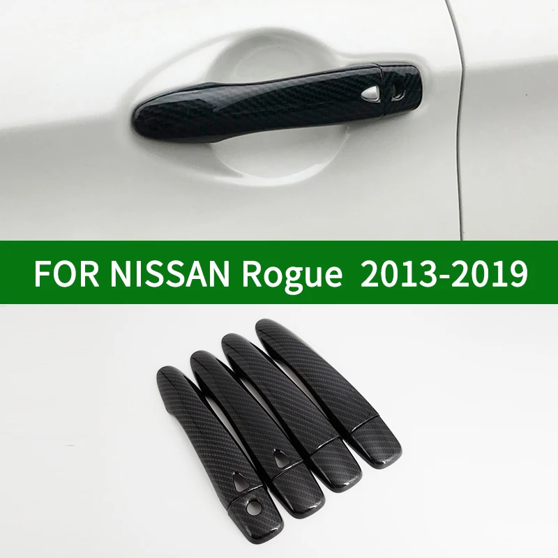 

Для NISSAN космического аппарата изгой, второе поколение 2013-2019 накладка на ручку двери автомобиля, чехол с изображением карбоновой нити отделка 2014 2015 2016 2017 2018