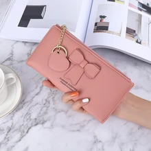 

Women Wallets PU Leather Purse Female Long Wallet Card Holders Phone Bag Purse 2021 Fashion Wallet for Women Passport Cover