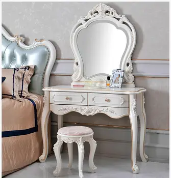 

New European dressing table Simple dressing table Bedroom dressing table Small apartment mini dressing stool