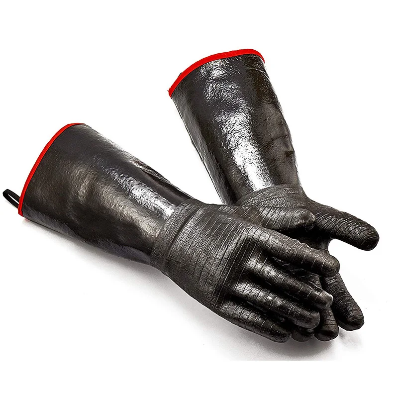 LIXF BBQ Gloves - Grill Cooking Barbecue for Handling Heat Food Right on Your Fryer or Oven. Waterproof Re | Дом и сад