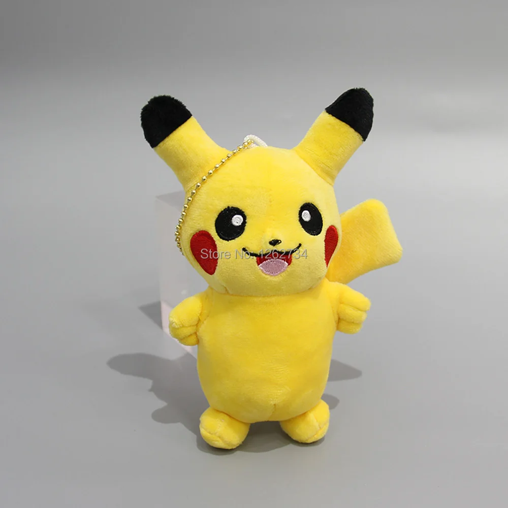 2 шт. стоящий Пикачу Eevee 12 см плюшевый брелок-подвеска плюшевый рисунок с куклой в розницу