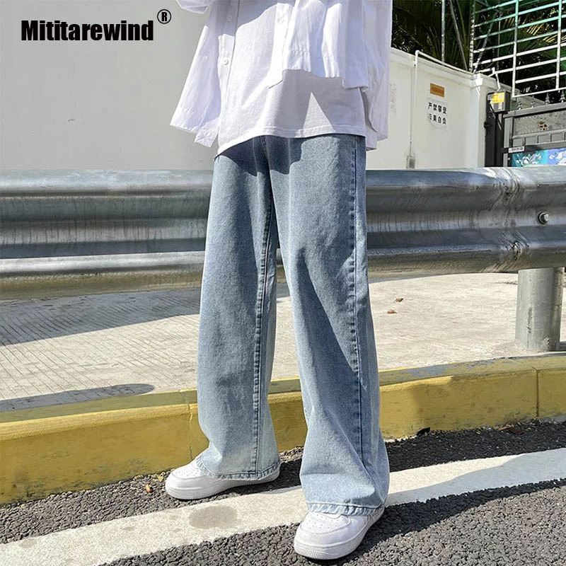 Straight wide leg jeans mens Clearance