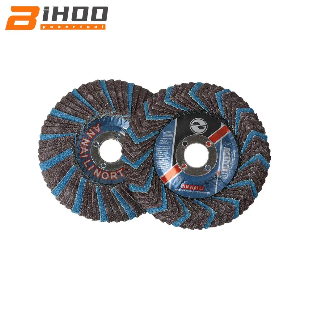 125/100mm Hole 16mm  Sanding Flap Whee Grinding Sanding Discs For Metal Rust Removal Wood Polishing Cast Cleaning Abrasive Tools