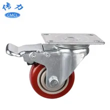 Wholesale 2-Inch Fatty Single Wheel Wear-Resistant Nylon Light Wheels White PP Plastic Wheel Piece Furniture Sofa Truckle