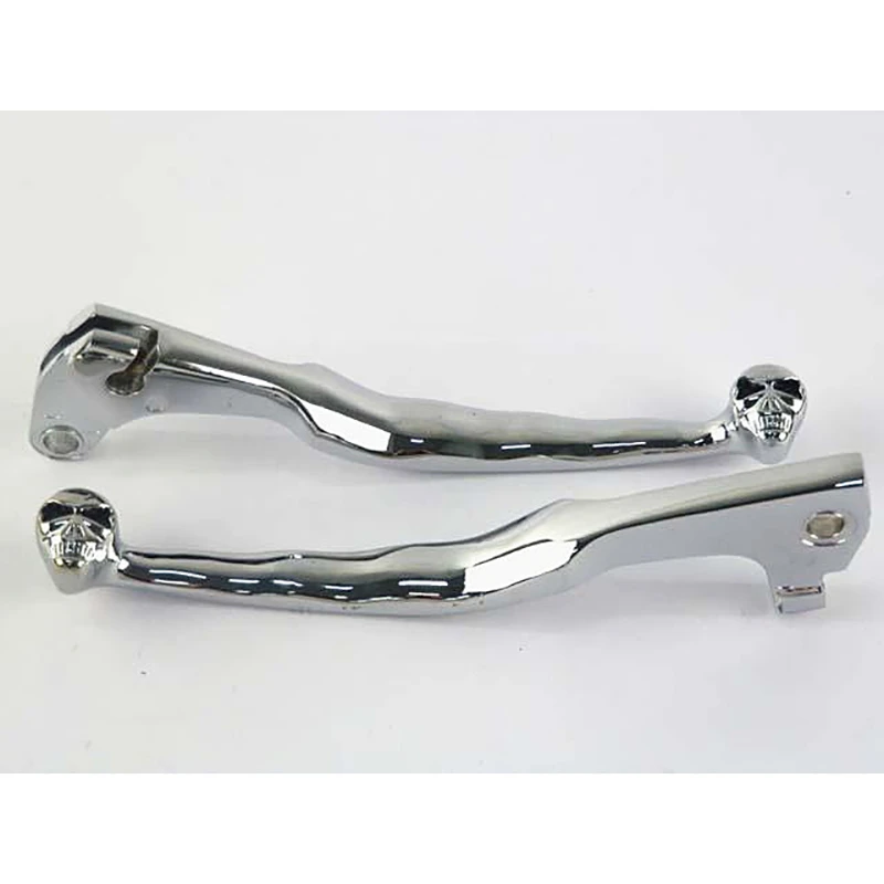Chrome Motorcycle Skull Brake Clutch Levers Shifter Lever For Yamaha Xv Virago 250 535 700 750