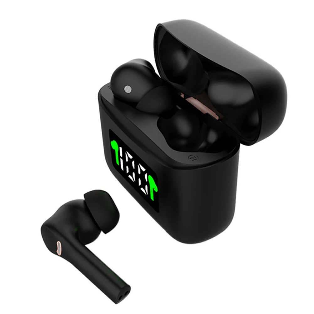 J5 Bluetooth 5 2 Earphones Ipx7 waterproof stereo touch high Fidelity noise reduction LED battery Indicator microphone Earpieces