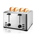 4 ломтика Завтрак машина тостер плита хлебопечка оборудование автоматический тостер бытовой тостов машина THT-3012B - фото