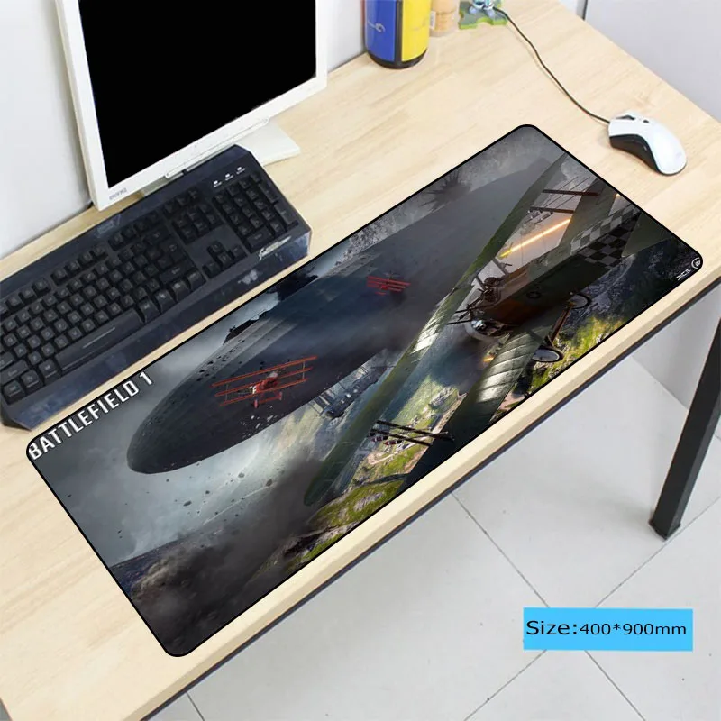  Battlefield 4 Large Gaming Mouse Pad Gamer Locking Edge Keyboard Mouse Mat Gaming Grande Mousepad f