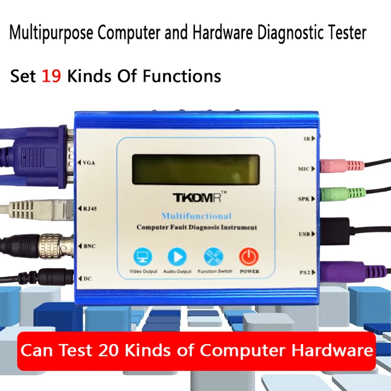 US $103.40 Multifunction Universal Desktop Pc Pci Pci E Lpc Motherboard Diagnostic Test Analyzer Tester Computer Fault Diagnosis Instrument