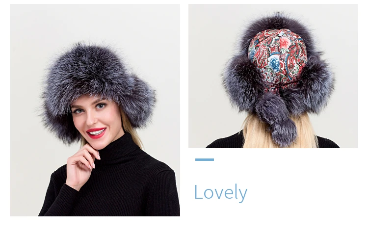 ZDFURS* русская Кожаная Шапка-бомбер женские зимние шапки с наушниками ушанка шапка-ушанка женская из натурального меха енота черная лиса
