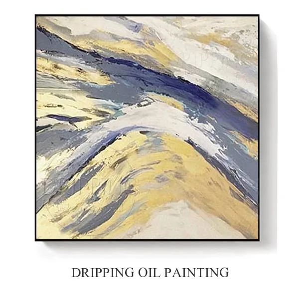 Abstract Painting J Художественная ручная роспись высокого качества абстрактная Золотая картина маслом на холсте виды великолепных цветов Абстрактная живопись для настенного искусства - Цвет: Abstract Painting J