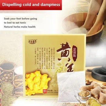 

Chinese Herb Turmeric Foot Powder Promote Blood Circulation Expelling Damp Health Care Foot Care Useful 06