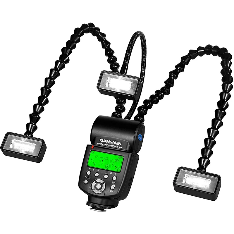 Highorder Macro Flash/macro Ring Flash Speedlite 3pcs Flash Heads For