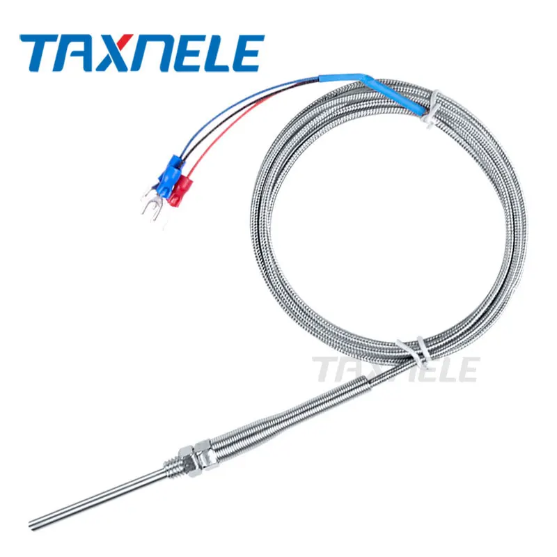 Temperature Sensor 400 800 degree RTD K J PT100 50mm 150mm 100mm 200mm Oven M5 Probe Thermal Thermocouple Industrial