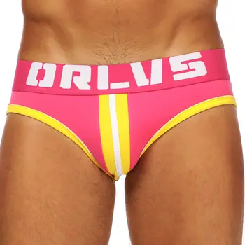 

Men Comfort Hips Low Waist Solid Color Cotton Breathable U Convex Pocket Briefs New