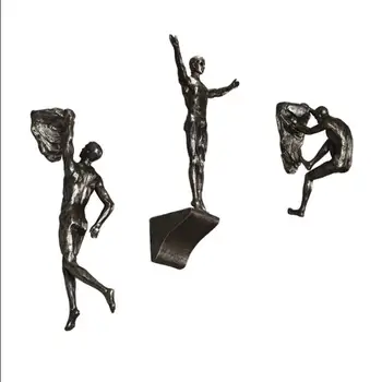 

MODERN ROCK CLIMBING FIGURES RESIN STATUES CREATIVE ATHLETES ABSTRACT SCULPTURE WALL DECORATION PENDANT FIGURINES HANDICRAFTS