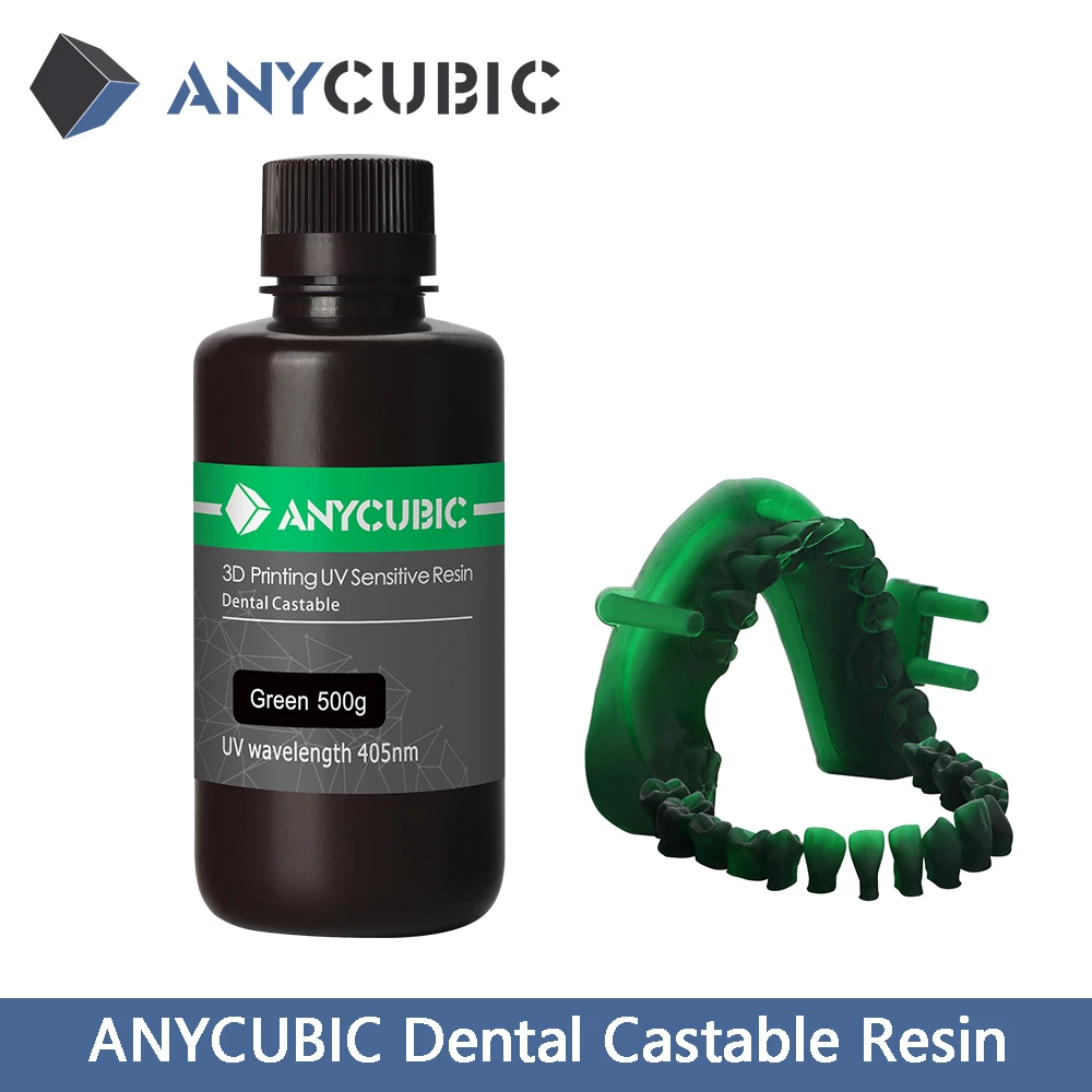 ANYCUBIC UV Resin Dental Castable Resin/Skin Dental Non Castable Resin