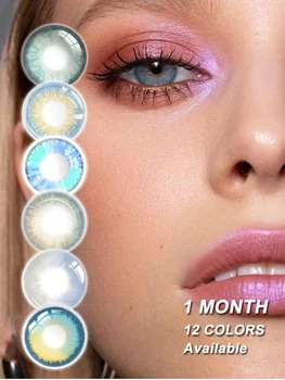 

Blue Style 8 Colors Beauty Pupil Contact Lenses Cosmetic Contact Lens Eye Color Degree option 2pcs/pair prescription CE Pupil