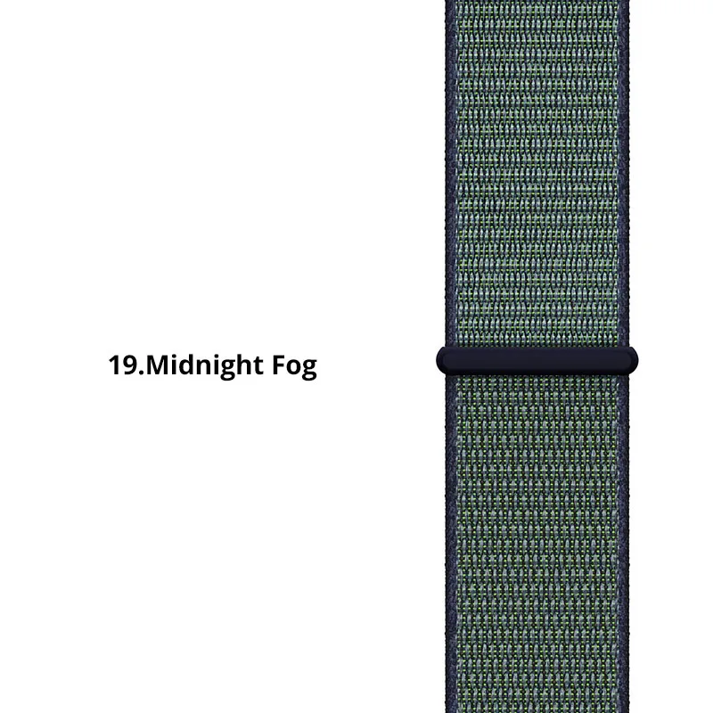 20 мм нейлоновый ремешок для часов Amazfit Bip, сменный ремешок для Xiaomi Huami Amazfit Bip, Молодежный браслет, тканый нейлоновый ремешок - Цвет ремешка: Midnight Fog