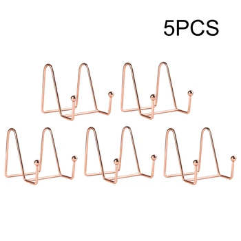 

5pcs Portable Office Universal Picture Frame Stable Easel Display Stand Living Room Home Solid Iron Decorative Desktop Non Slip