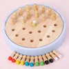Children Classica Board Game Wooden Toys Memory Chess Single Chess Peg Solitaire Diamond Logical Thinking Educational Toys Gifts 4