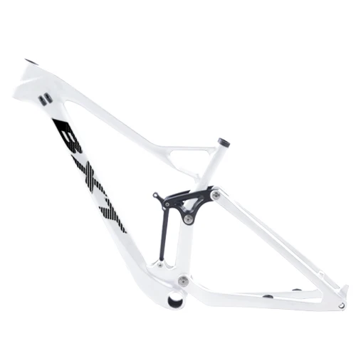 BXT full white BXT полностью углеродная Подвеска MTB велосипедная рама 29er/27,5 er boost 142/148*12 мм ударная горная рама для AM XC углеродная велосипедная Рама в комплекте - Цвет: BXT full white