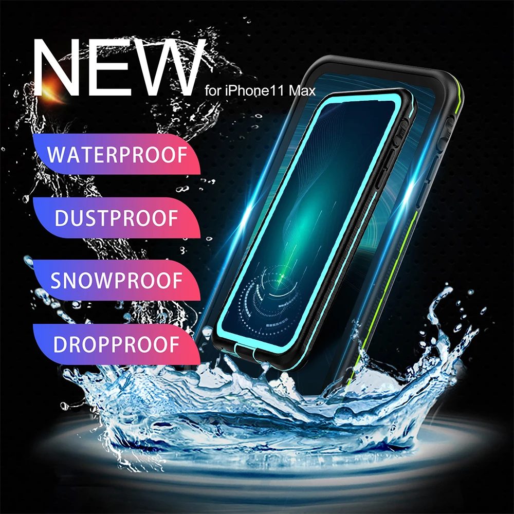 Для iPhone 11 Pro XS MAX XR Чехол IP68 Водонепроницаемый Дайвинг пылезащитный чехол для samsung Note 10 чехол для телефона Открытый Спорт Fundas