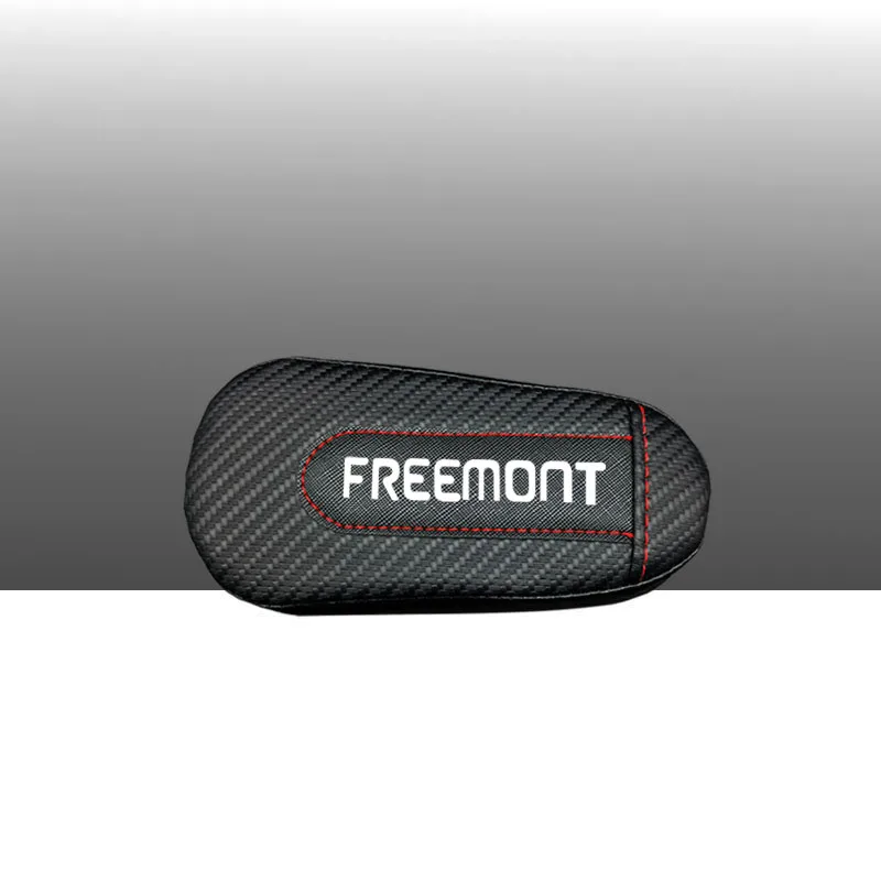 Для Fiat Freemont 1 шт., карбоновая кожа, авто подушка для ног, наколенник, Автомобильный Дверной рычаг, автомобильные аксессуары, защита для автомобиля - Название цвета: style 1