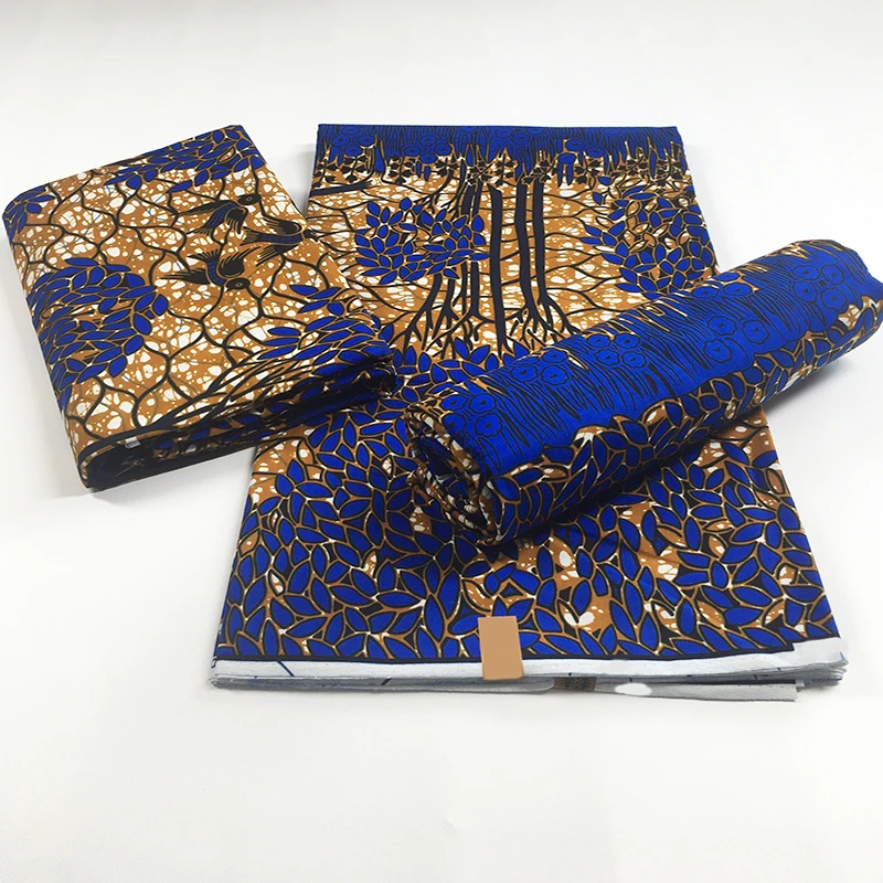2021 New Hot Sale African Wax Fabric Cotton Material Nigerian Ankara Block Prints Batik Dutch High Quality Sewing Cloth VL-51